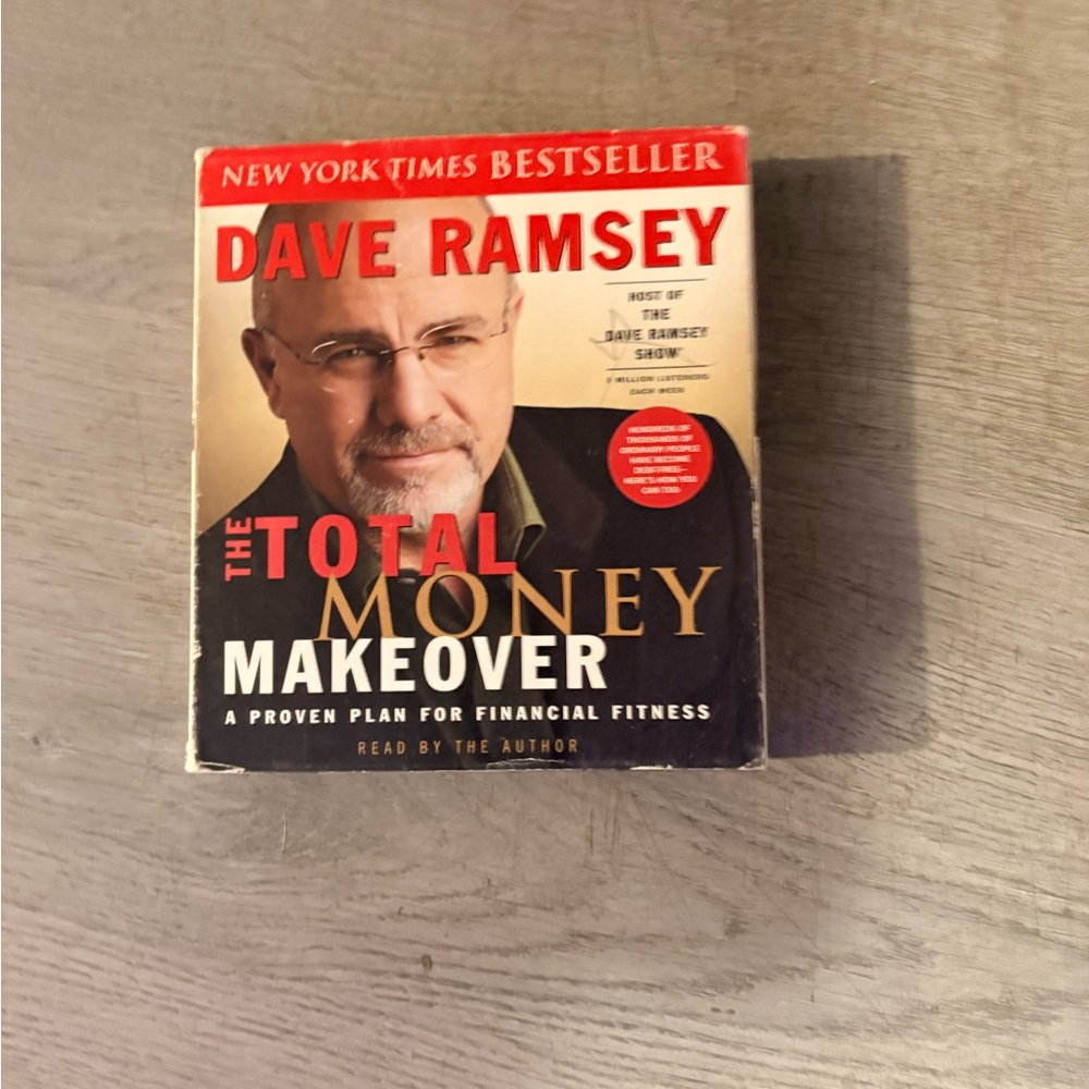 Dave Ramsey "The Total Money Makeover" Audiobook - Red, Black, Cream